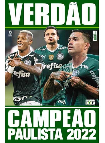 Revista Pôster Palmeiras - Verdão Campeão Paulista 2022